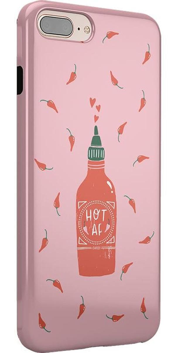 Spicy AF | Pink Chili Hot Sauce Case iPhone Case get.casely