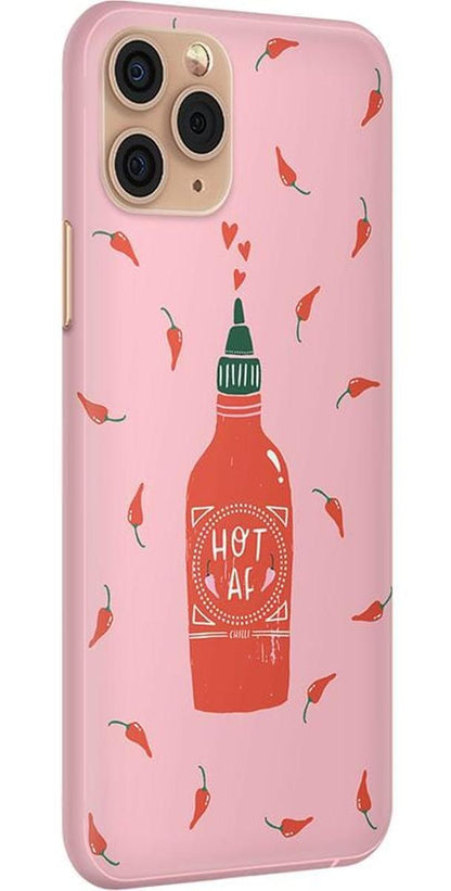 Spicy AF | Pink Chili Hot Sauce Case iPhone Case get.casely