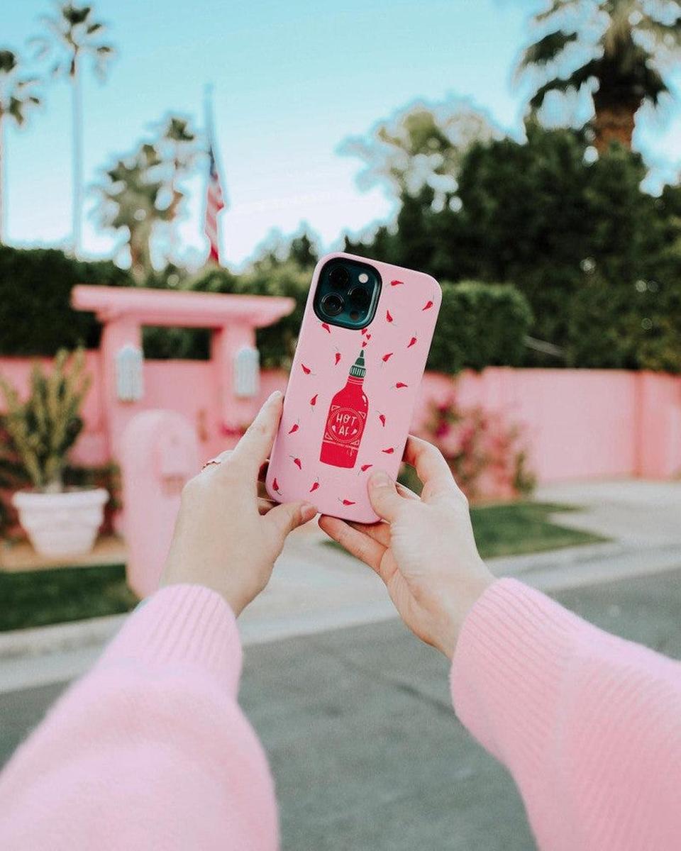 Spicy AF | Pink Chili Hot Sauce Case iPhone Case get.casely
