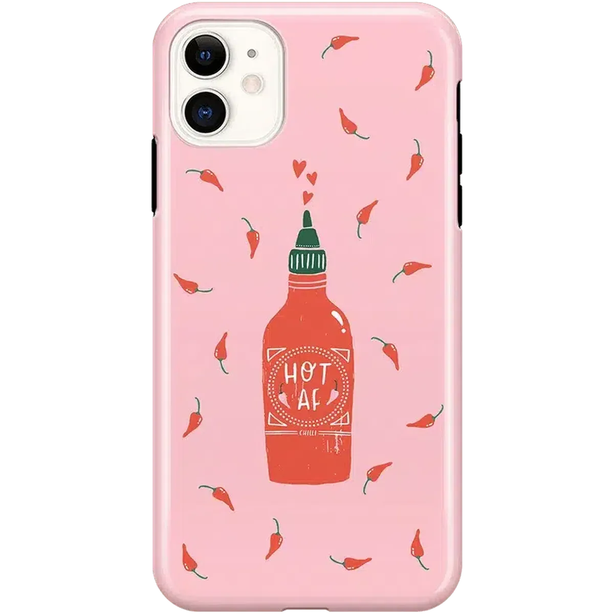 Spicy AF | Pink Chili Hot Sauce Case iPhone Case get.casely