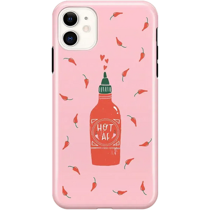 Spicy AF | Pink Chili Hot Sauce Case iPhone Case get.casely