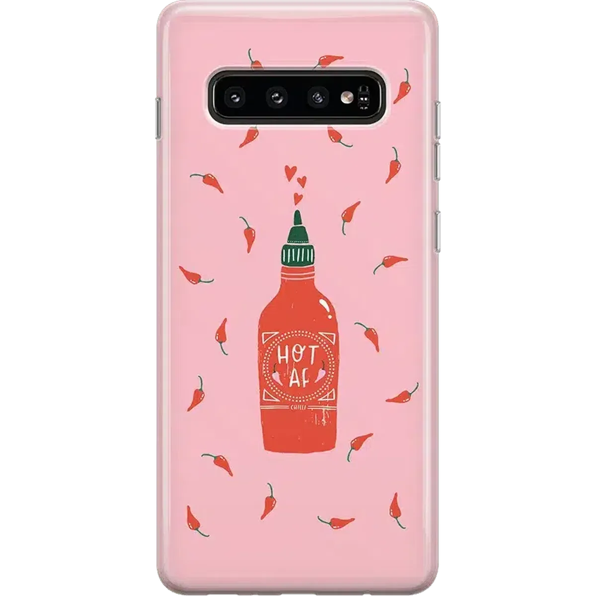 Spicy AF | Pink Chili Hot Sauce Samsung Case Samsung Case get.casely Classic Galaxy S10
