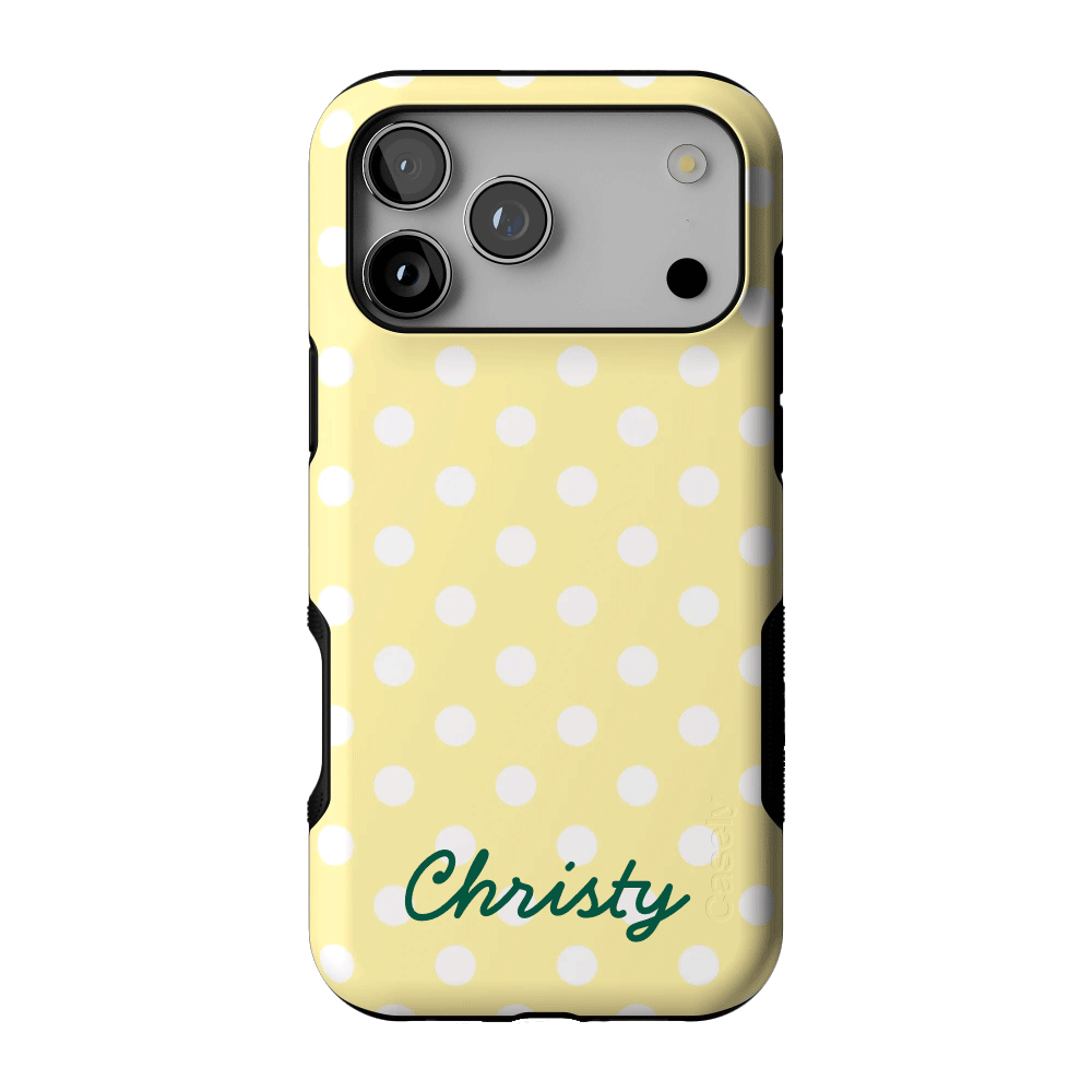 Spotted in SoHo | Yellow Polka Dot Case