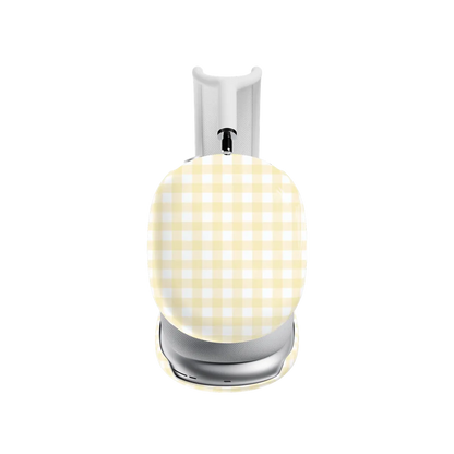 Pastel Picnic | Yellow Gingham AirPods Max Case