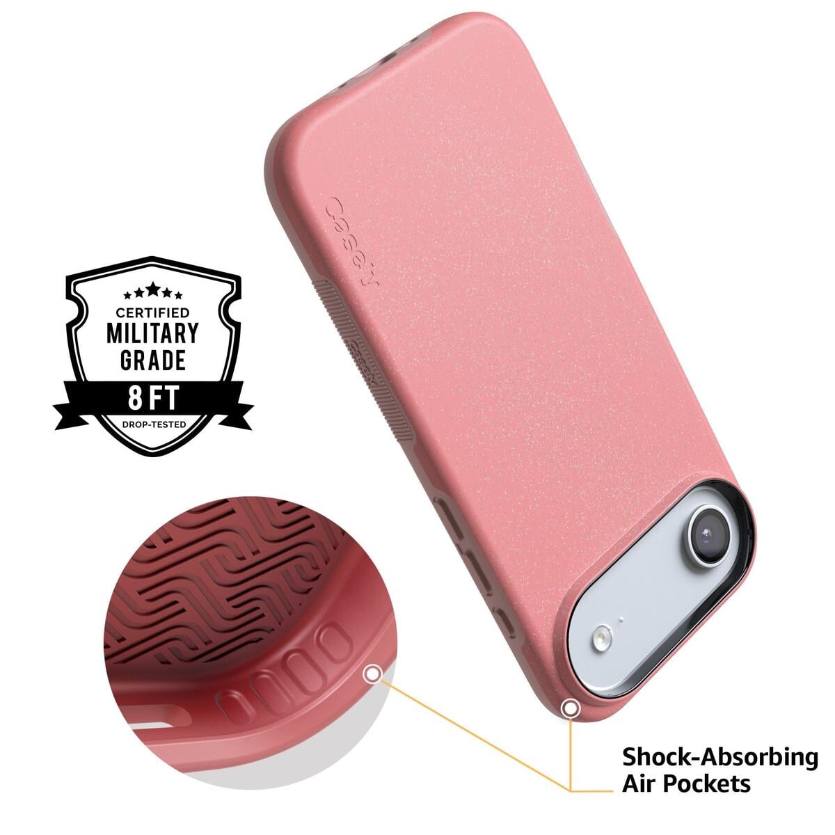 Starfish Wishes | Coral Pink Shimmer Case iPhone Case get.casely