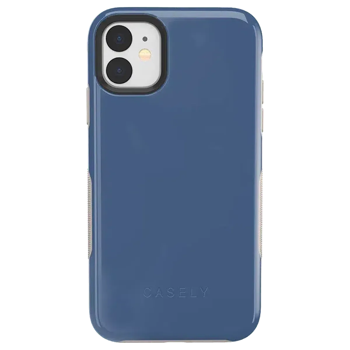 Steel Blue on Nude | Ultra-Protective Bold Case iPhone Case get.casely Bold iPhone 11