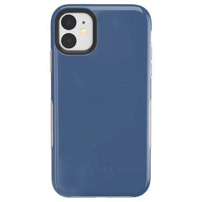 Steel Blue on Nude | Ultra-Protective Bold Case iPhone Case get.casely Bold iPhone 11