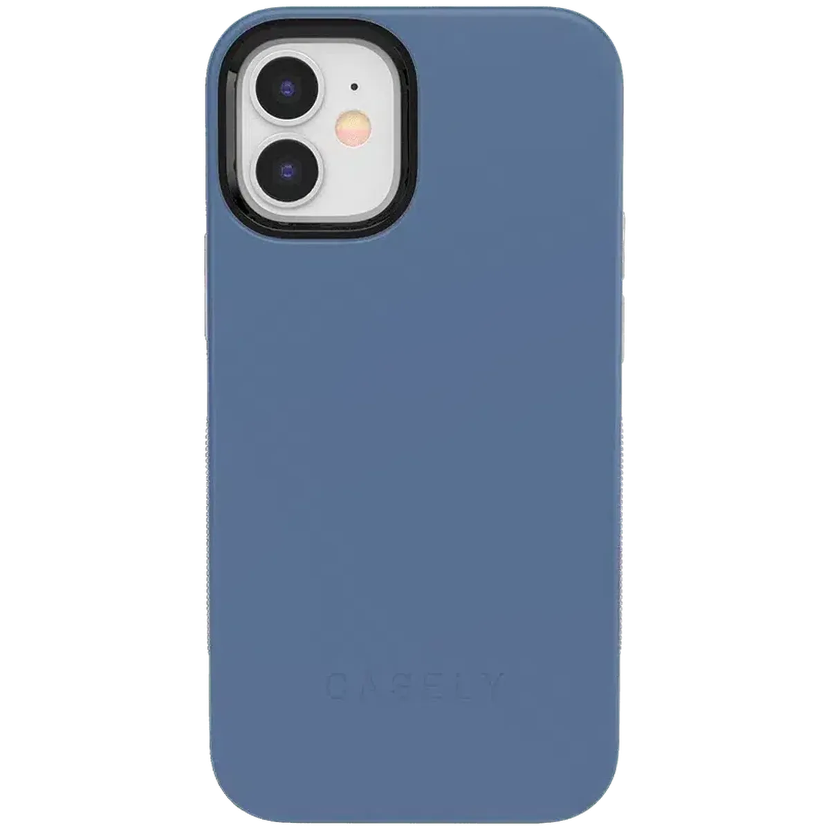 Steel Blue on Nude | Ultra-Protective Bold Case iPhone Case get.casely Bold iPhone 12 Mini