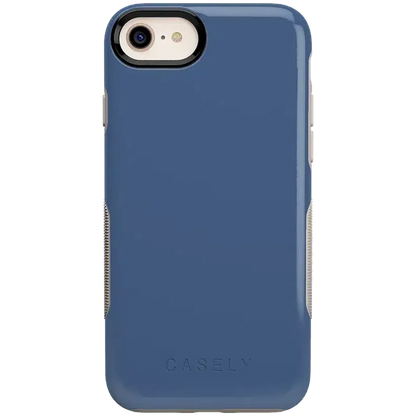 Steel Blue on Nude | Ultra-Protective Bold Case iPhone Case get.casely Bold iPhone 6/7/8
