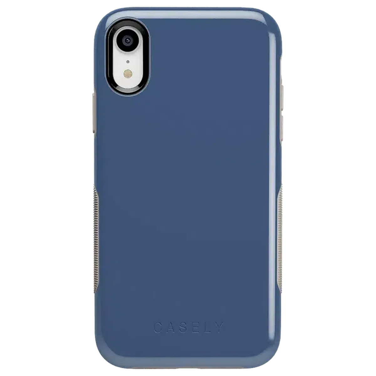 Steel Blue on Nude | Ultra-Protective Bold Case iPhone Case get.casely Bold iPhone XR