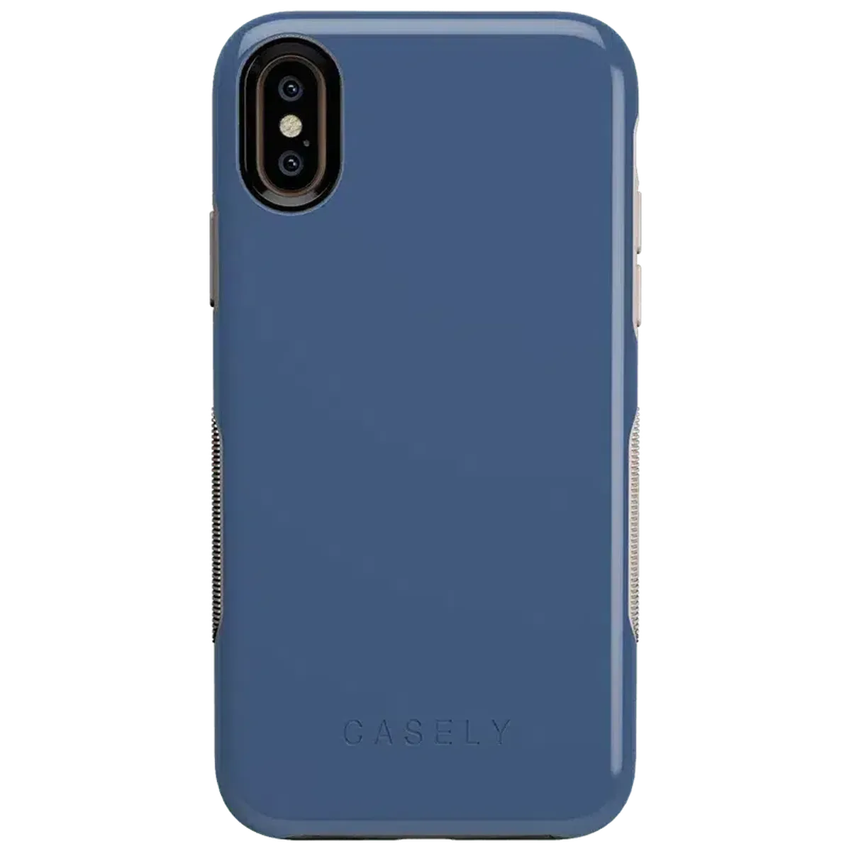 Steel Blue on Nude | Ultra-Protective Bold Case iPhone Case get.casely Bold iPhone XS Max