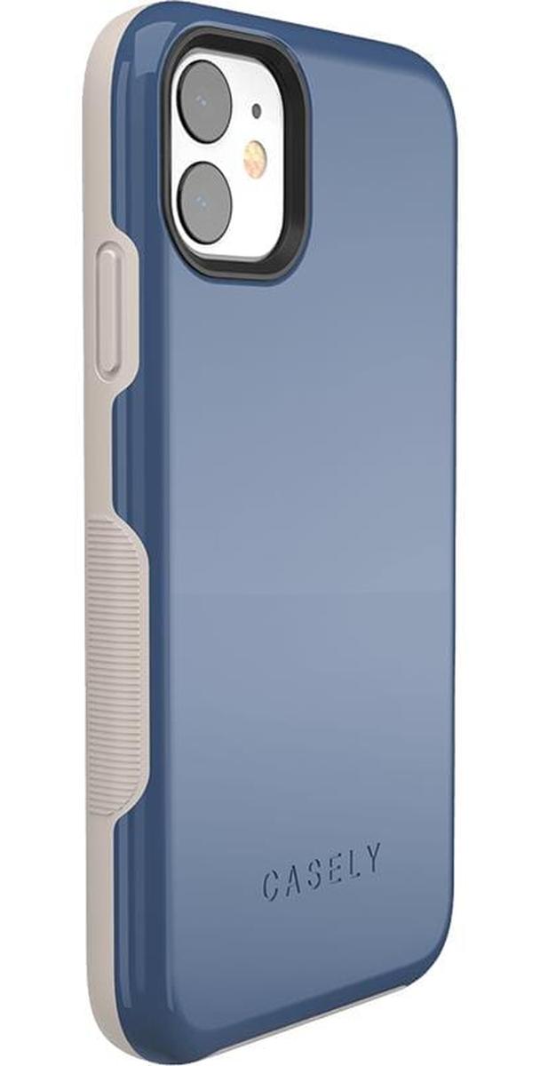 Steel Blue on Nude | Ultra-Protective Bold Case iPhone Case get.casely