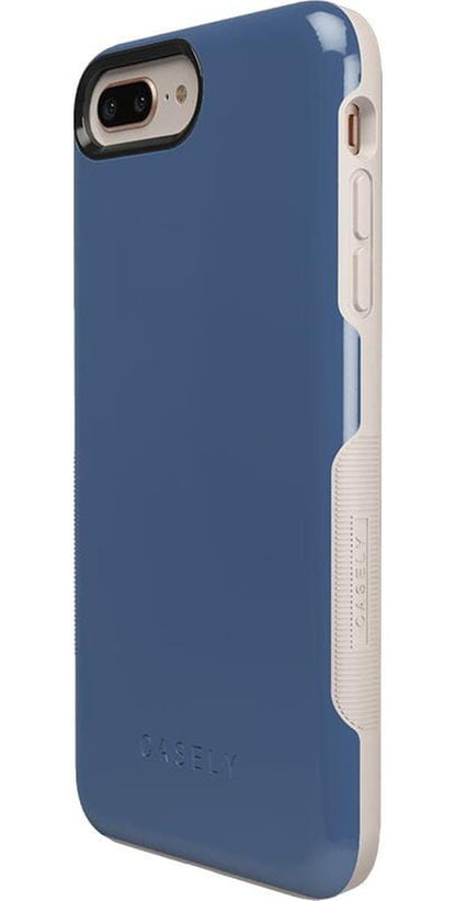 Steel Blue on Nude | Ultra-Protective Bold Case iPhone Case get.casely