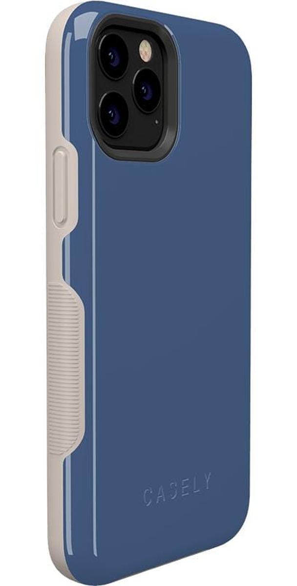 Steel Blue on Nude | Ultra-Protective Bold Case iPhone Case get.casely