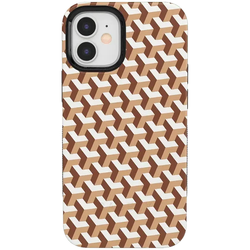 Step It Up | Abstract Geo Case iPhone Case get.casely Bold + MagSafe® iPhone 12