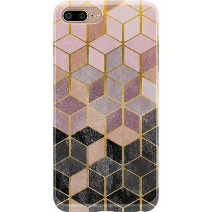Stepping Up | Geo Rose Gold Marble Case iPhone Case get.casely Classic iPhone 6/7/8 Plus