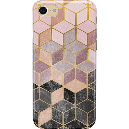 Stepping Up | Geo Rose Gold Marble Case iPhone Case get.casely Classic iPhone SE (2020 & 2022)