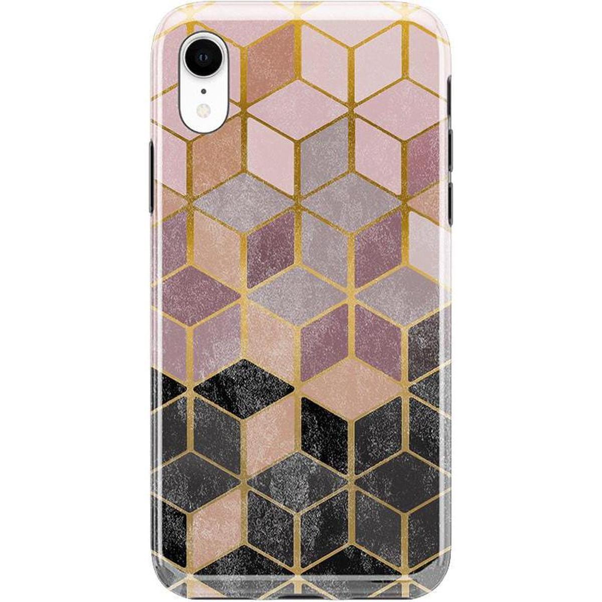 Stepping Up | Geo Rose Gold Marble Case iPhone Case get.casely Classic iPhone XR