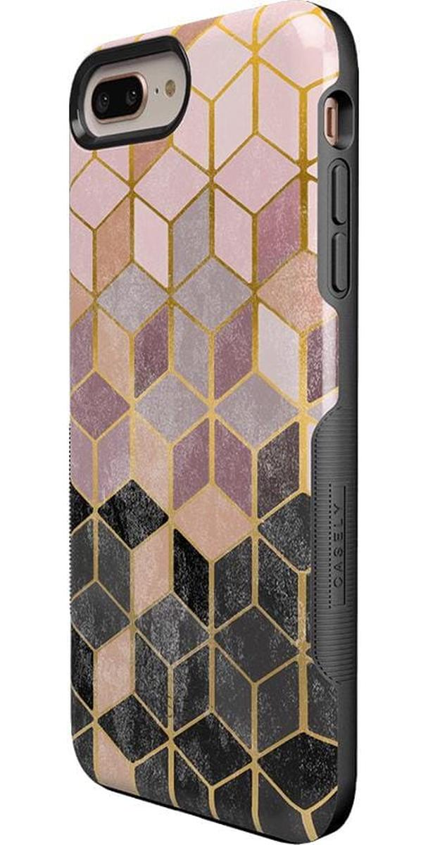 Stepping Up | Geo Rose Gold Marble Case iPhone Case get.casely