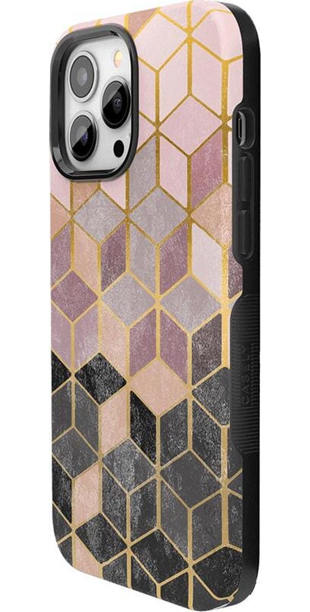 Stepping Up | Geo Rose Gold Marble Case iPhone Case get.casely