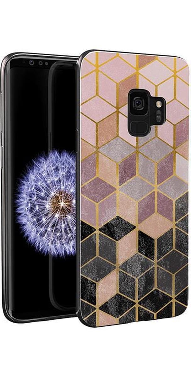 Stepping Up | Geo Rose Gold Marble Samsung Case Samsung Case get.casely