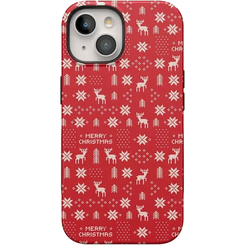 Stocking Stuffer | Christmas Knit Case Phone Case Casetry Bold Flex + MagSafe® iPhone 15 Plus