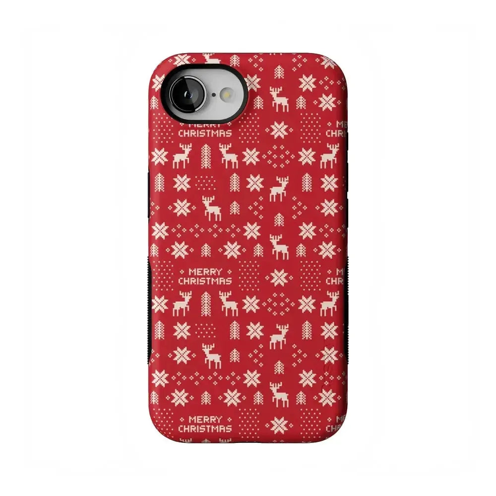 Stocking Stuffer | Christmas Knit Case Phone Case Casetry Bold Flex + MagSafe® iPhone 16e