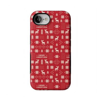 Stocking Stuffer | Christmas Knit Case Phone Case Casetry Bold Flex + MagSafe® iPhone 16e