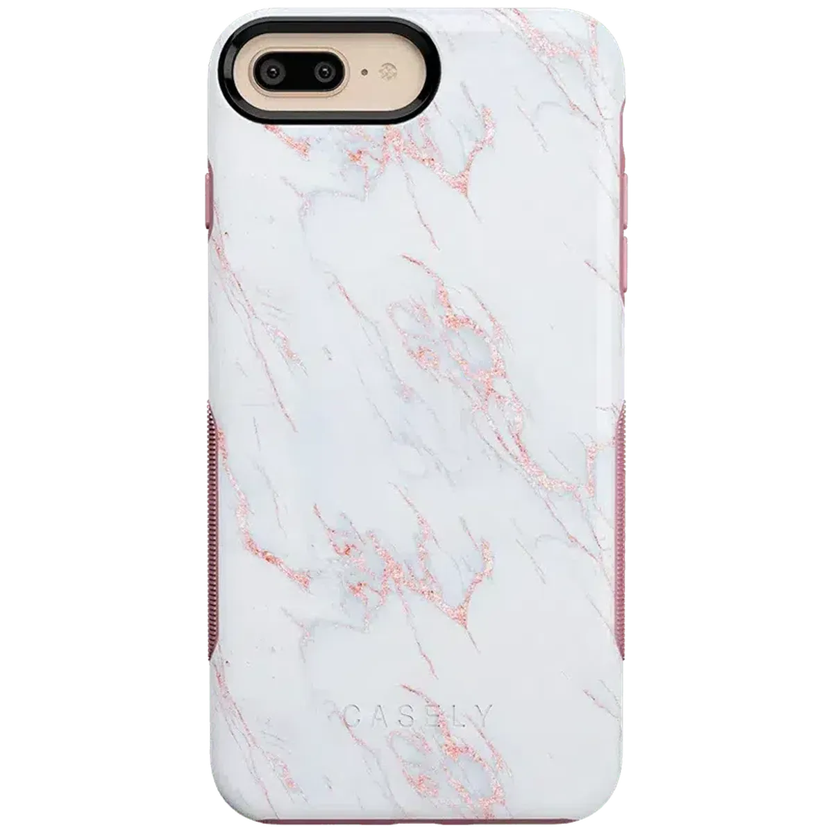 Subtle Blush | White and Pink Marble Case iPhone Case get.casely Bold iPhone 6/7/8 Plus