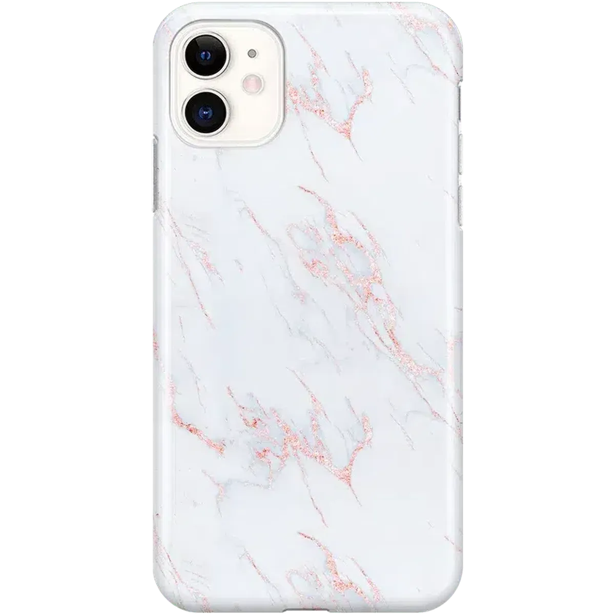 Subtle Blush | White and Pink Marble Case iPhone Case get.casely Classic iPhone 11