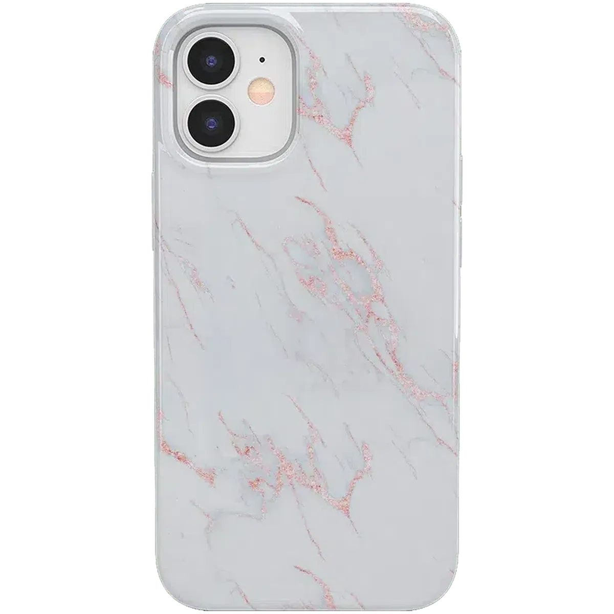 Subtle Blush | White and Pink Marble Case iPhone Case get.casely Classic iPhone 12 Mini