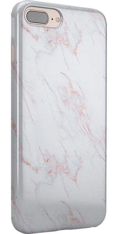 Subtle Blush | White and Pink Marble Case iPhone Case get.casely