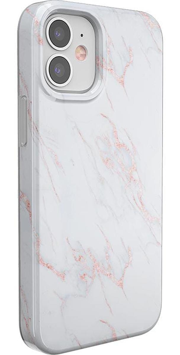 Subtle Blush | White and Pink Marble Case iPhone Case get.casely