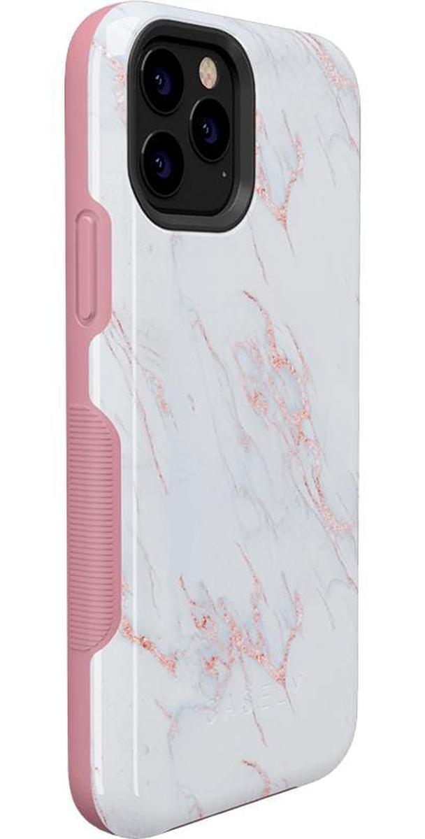 Subtle Blush | White and Pink Marble Case iPhone Case get.casely