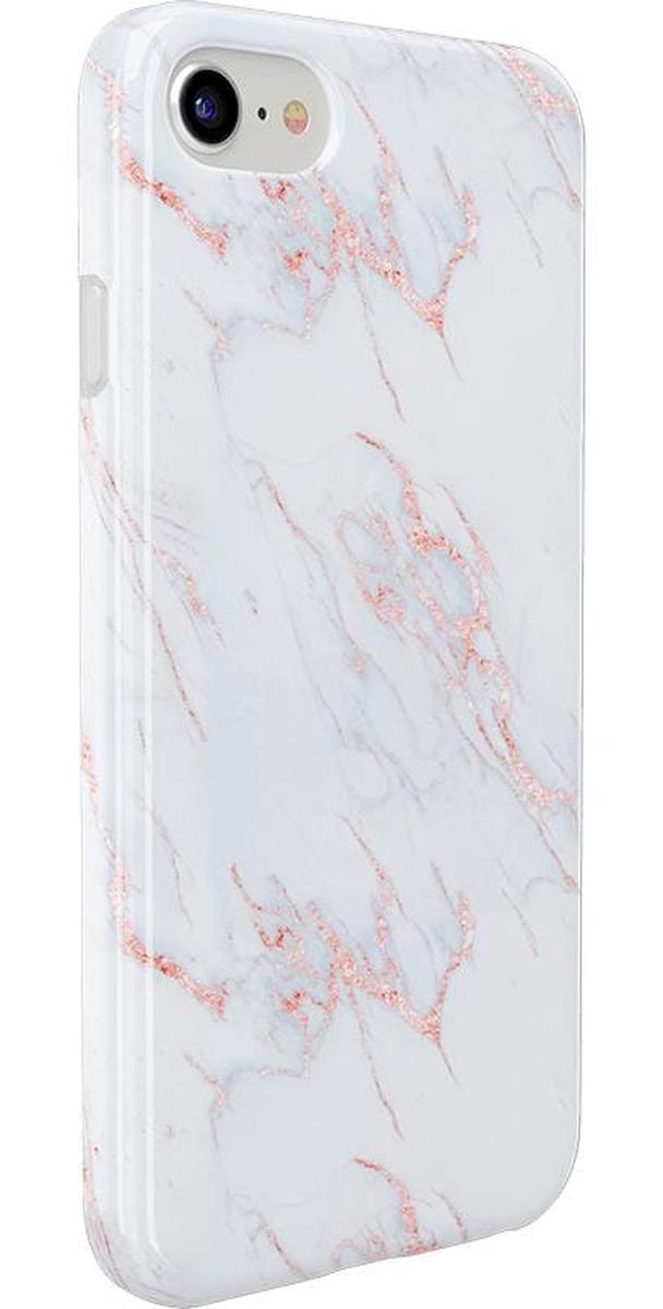 Subtle Blush | White and Pink Marble Case iPhone Case get.casely