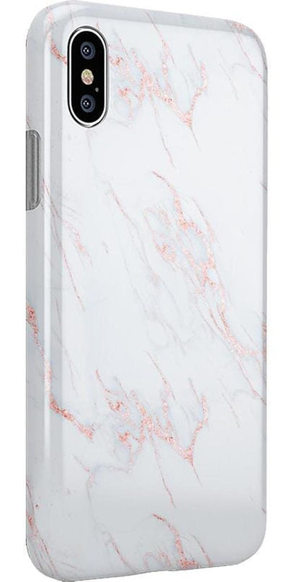 Subtle Blush | White and Pink Marble Case iPhone Case get.casely