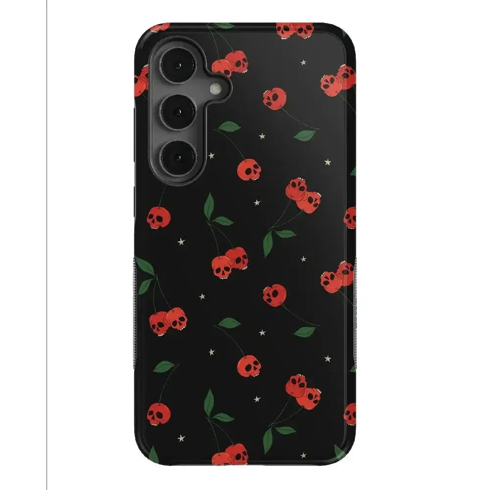 Sweet Revenge | Cherry Skulls Case Phone Case Casetry Bold Flex + MagSafe® Galaxy S25 Plus