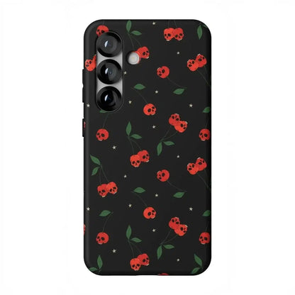 Sweet Revenge | Cherry Skulls Case Phone Case Casetry Essential + MagSafe® Galaxy S25