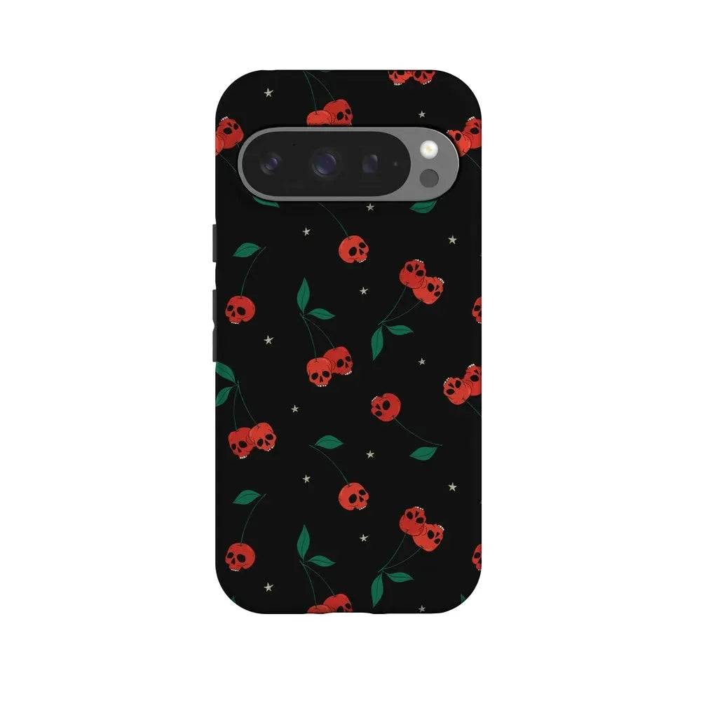 Sweet Revenge | Cherry Skulls Case Phone Case Casetry Essential + MagSafe® Google Pixel 10 Pro
