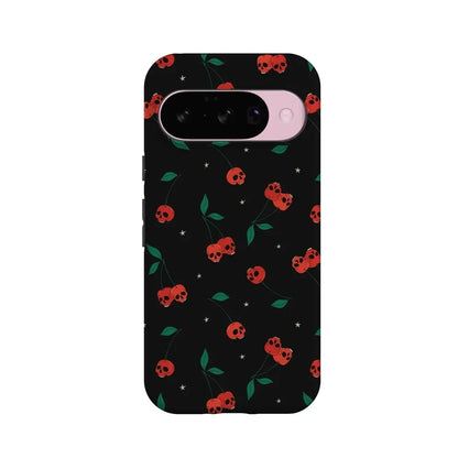 Sweet Revenge | Cherry Skulls Case Phone Case Casetry Essential + MagSafe® Google Pixel 10