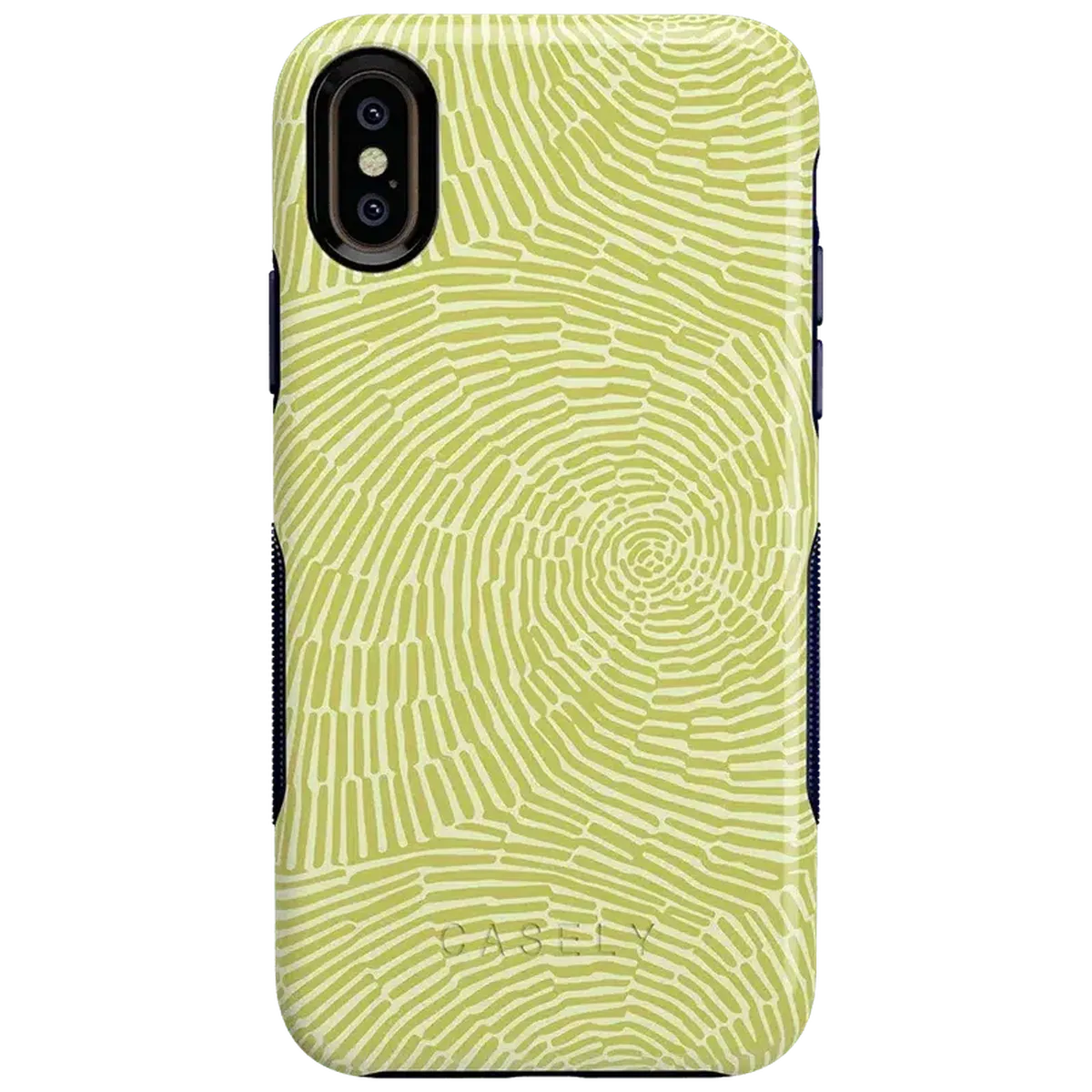 Swirl Away | Tea Green Geometric Case iPhone Case get.casely Bold iPhone XS Max
