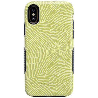 Swirl Away | Tea Green Geometric Case iPhone Case get.casely Bold iPhone XS Max