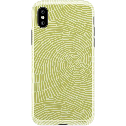 Swirl Away | Tea Green Geometric Case iPhone Case get.casely Classic iPhone XS Max
