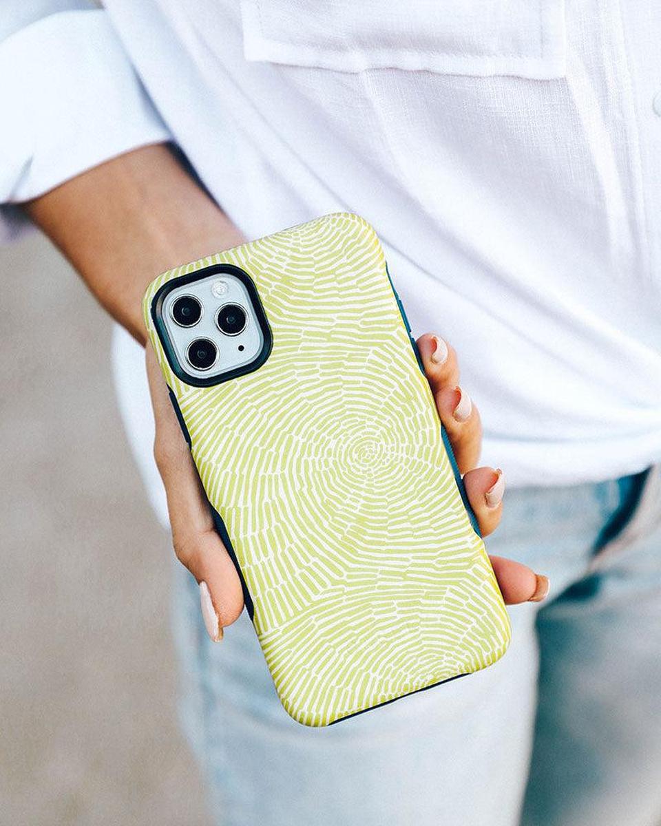 Swirl Away | Tea Green Geometric Case iPhone Case get.casely