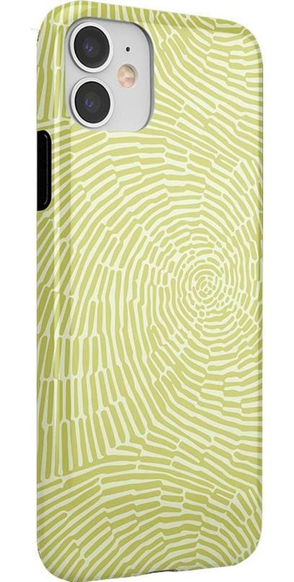 Swirl Away | Tea Green Geometric Case iPhone Case get.casely