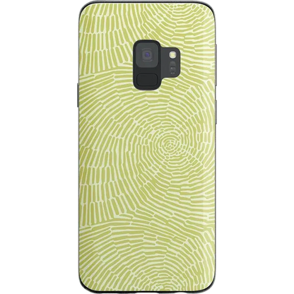 Swirl Away | Tea Green Geometric Samsung Case Samsung Case get.casely Classic Galaxy S9 Plus