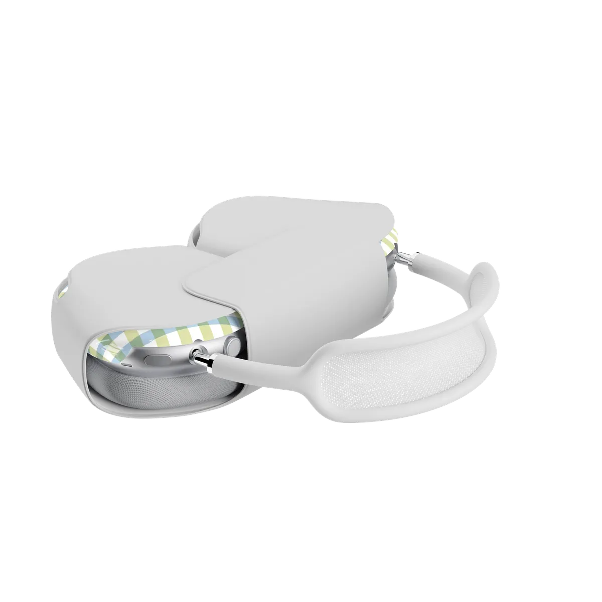 Pastel Picnic | Blue & Green Gingham AirPods Max Case