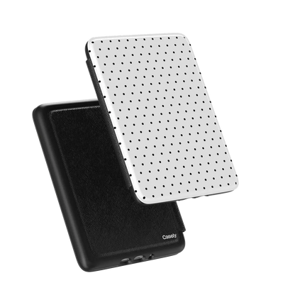 On the Dot | Black Polka Dot Kindle Case