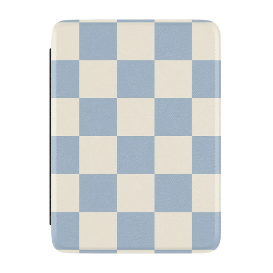 Fit Check | Light Blue Checkerboard Kindle Case