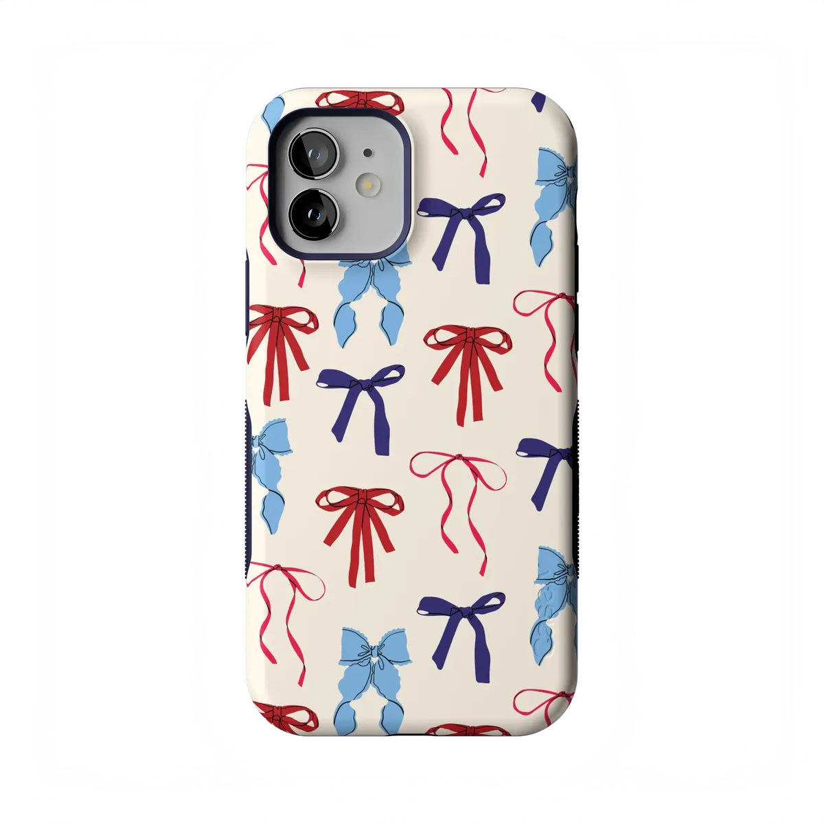 American Girlie | Red White & Blue Bows Case - iPhone 12